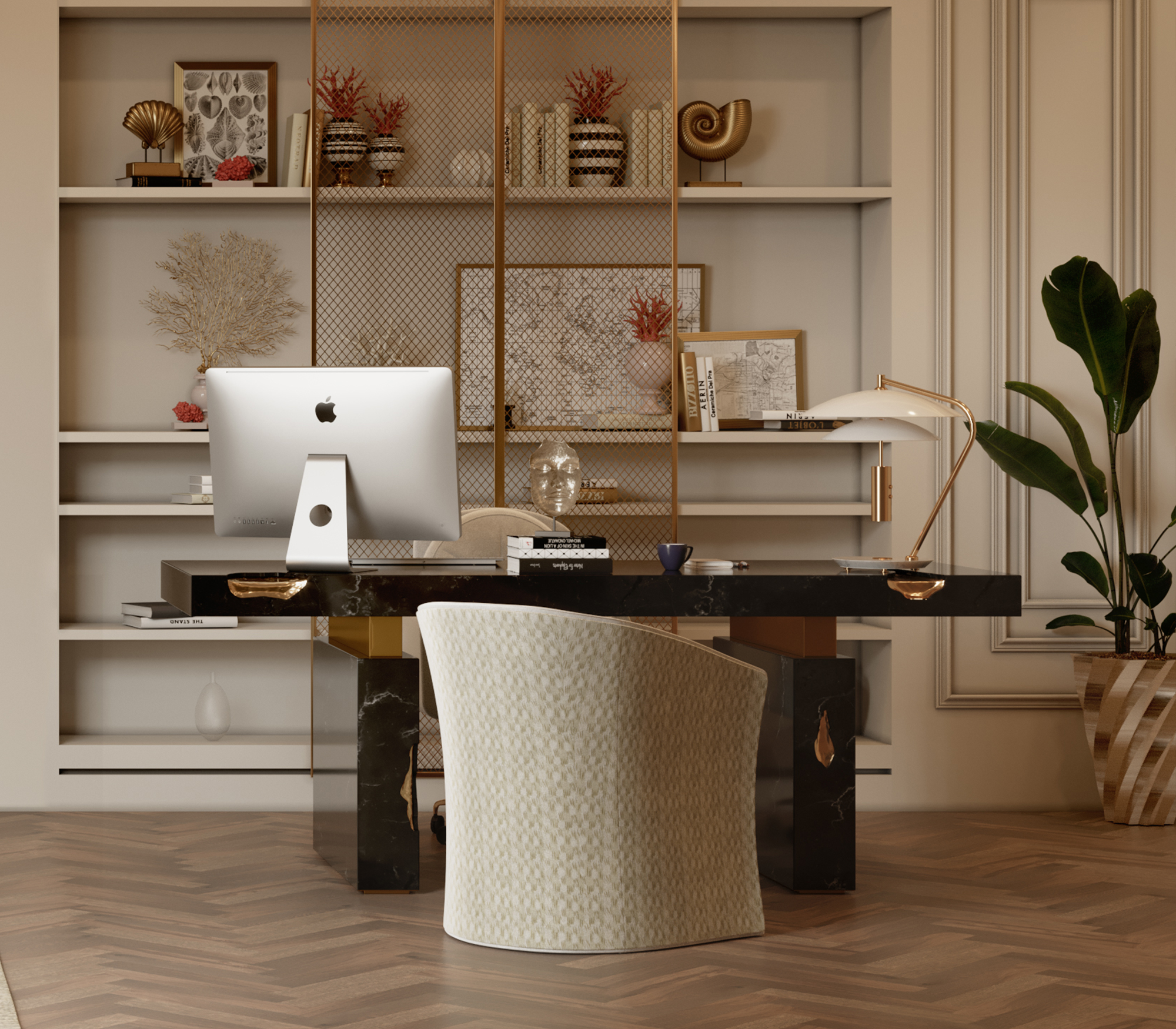 Secretária Dominion Nero Marquina