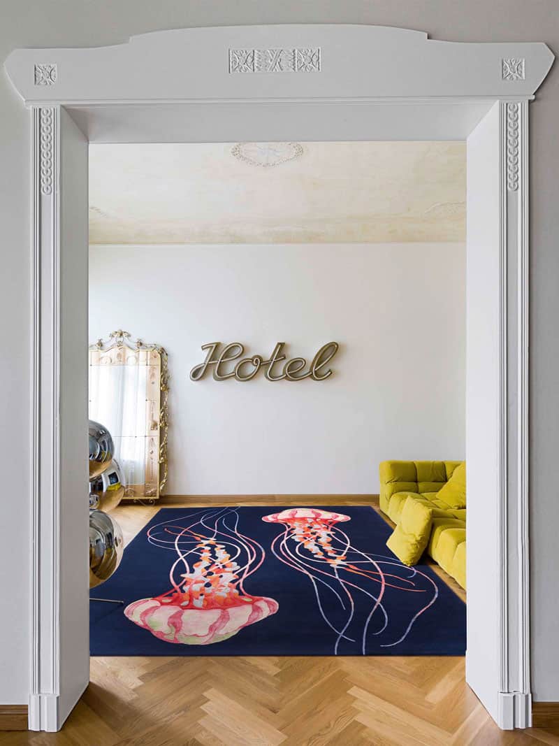 Tapete Jellyfish Feito à Mão