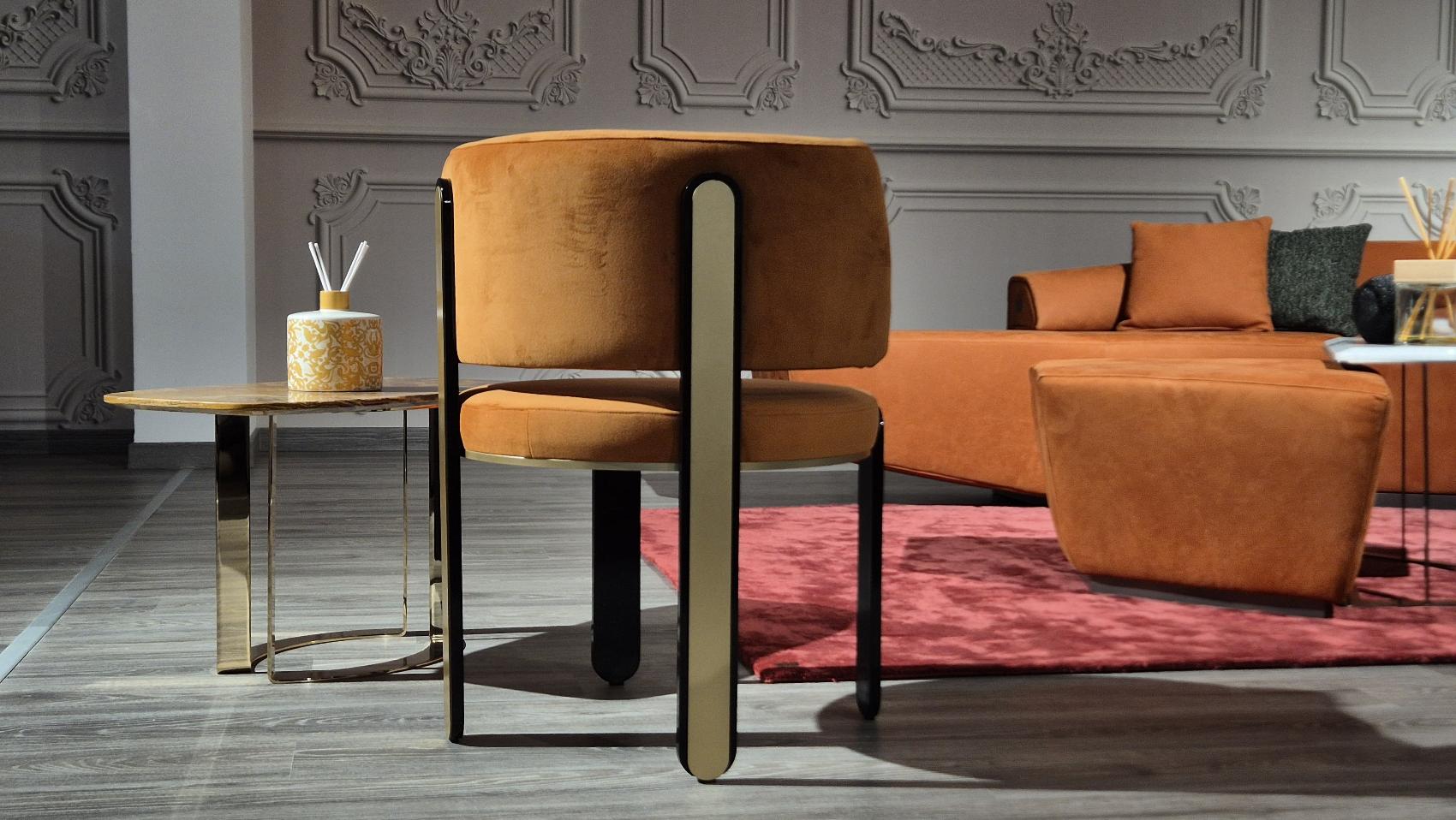 Cadeira de Jantar Tiffany Laranja