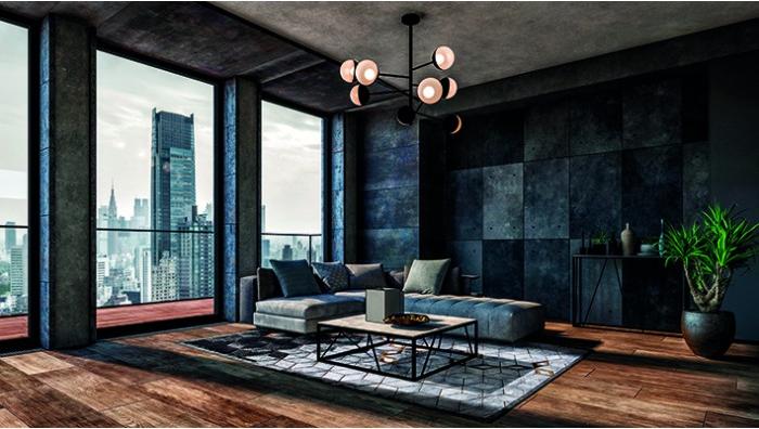 Tapete Geométrico Gabriel Cinzento