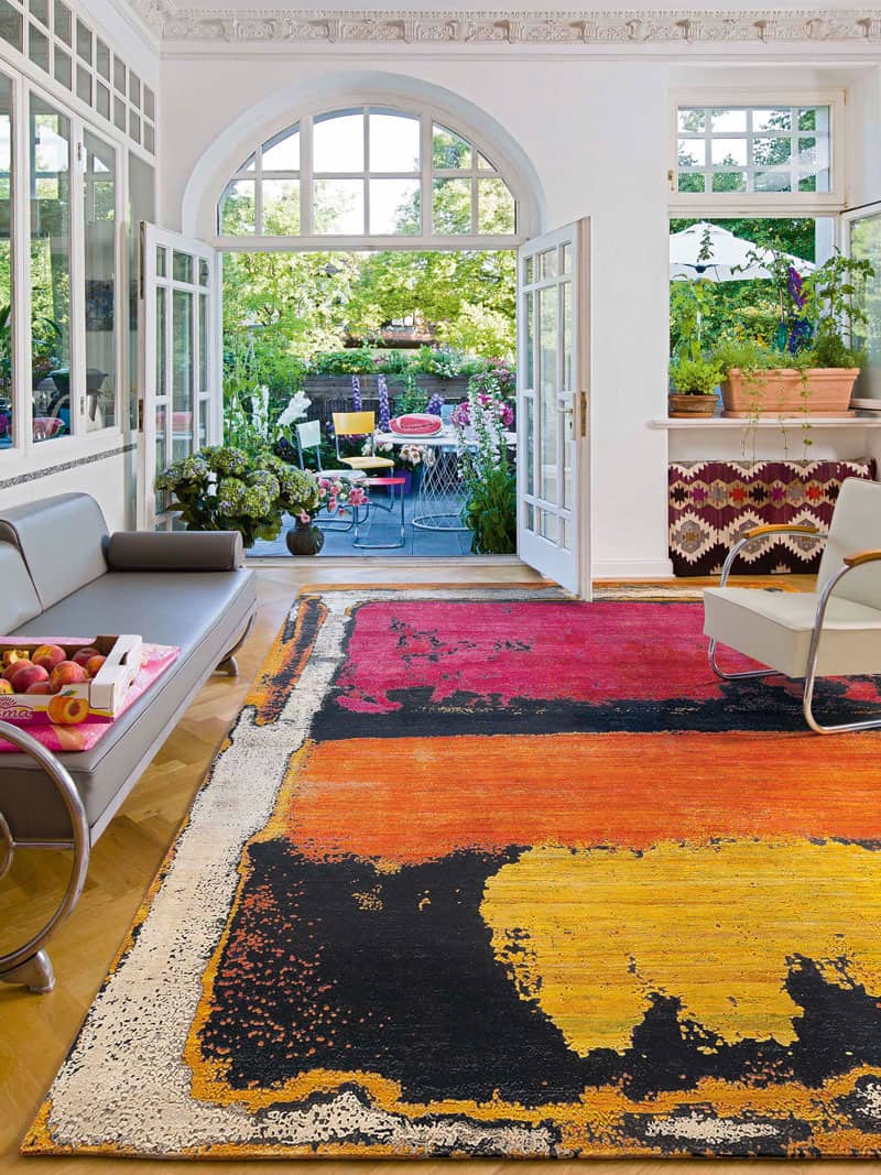 Tapete Magenta Feito à Mão Luxury