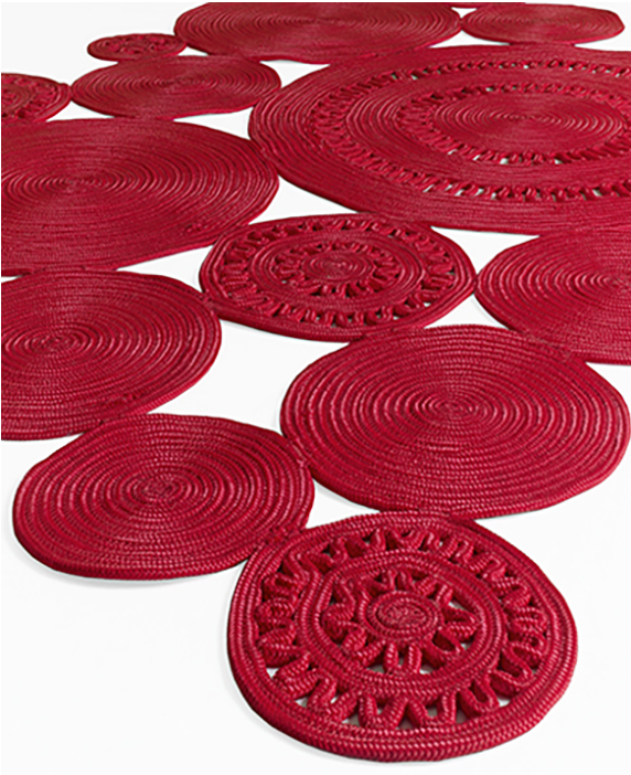 Tapete Braided Patchwork Red Beauty | Tamanho: 160 × 230 cm