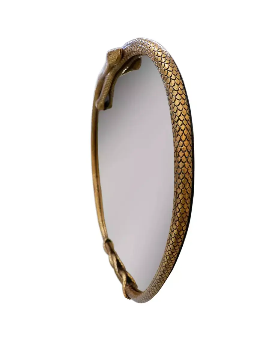 Espelho serpentino formato maçã