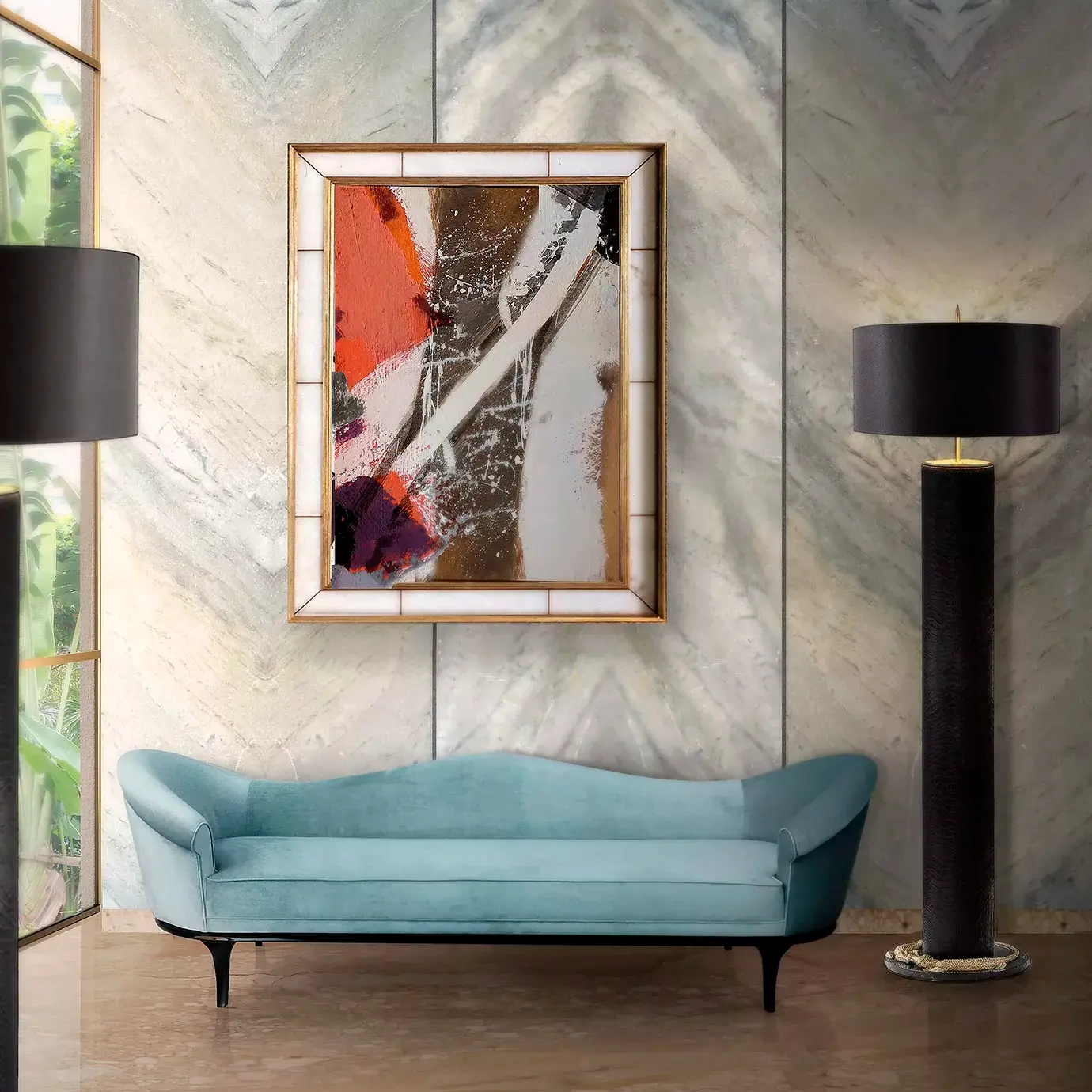 Candeeiro de pé Reptilia