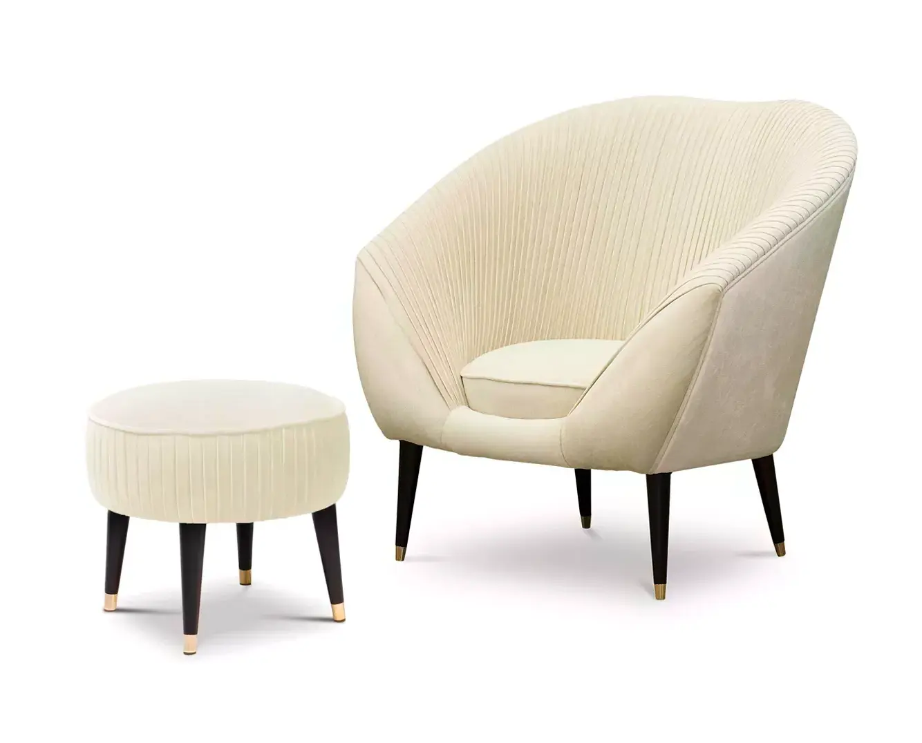 Cadeira Hana e Apoio de Pés