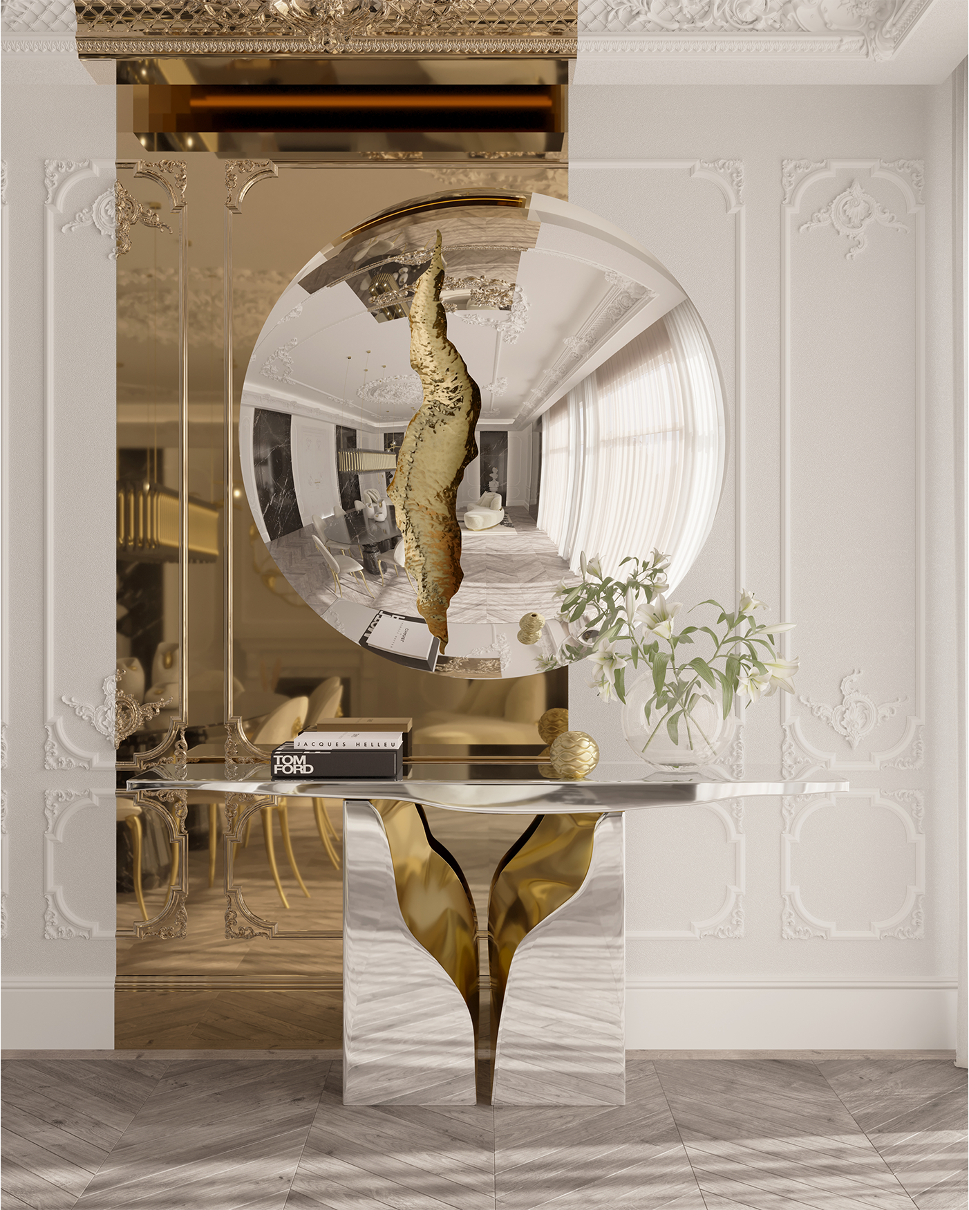 Espelho luxo fissura