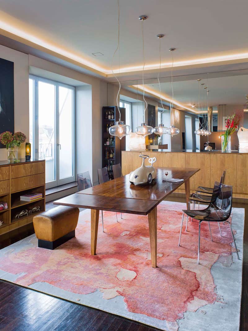 Tapete Mono Rosa Luxury Feito à Mão