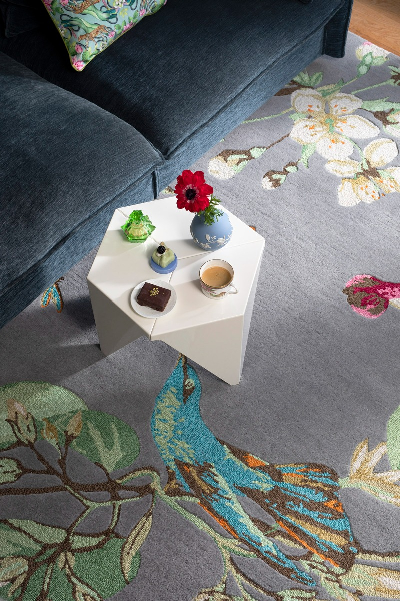 Tapete Hummingbird Cinzento | Tamanho: 120 × 180 cm