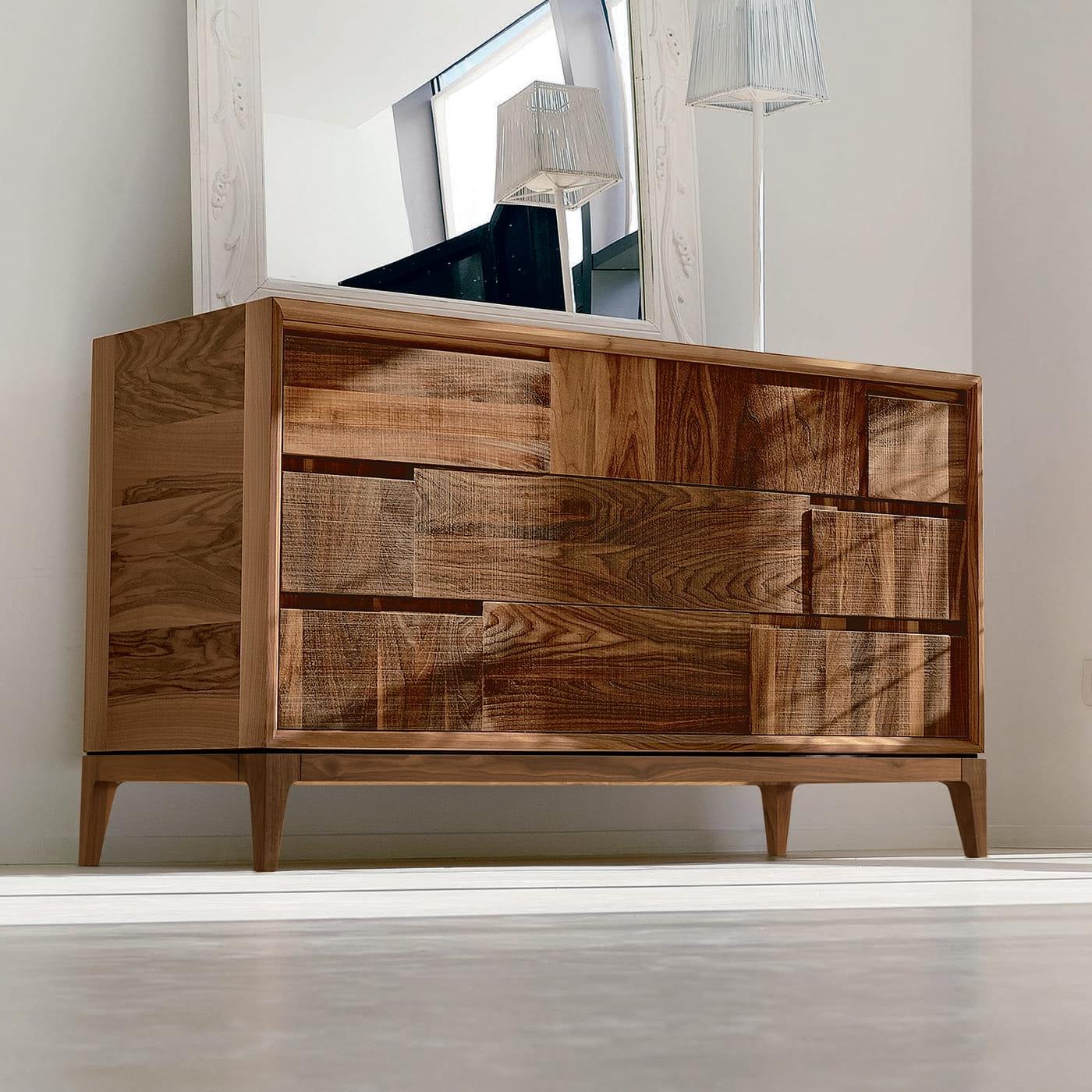 Cómoda Trama e ordito Castanha