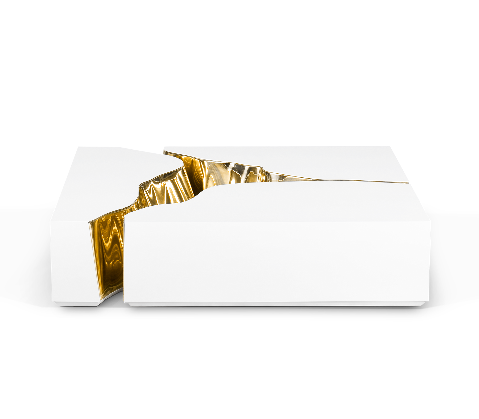 Mesa de Centro Branca Fissure