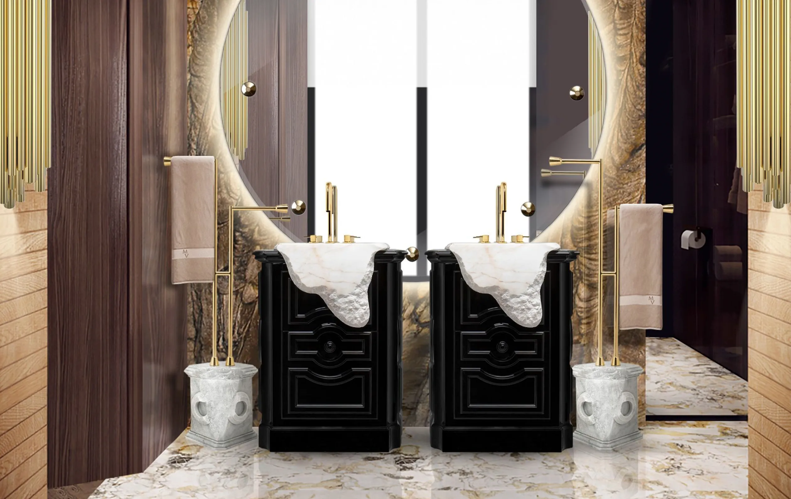 Lavatório de coluna Stonehaven