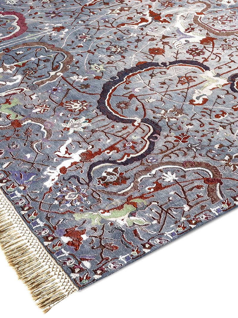 Tapete Luxuoso Tabriz Charcoal