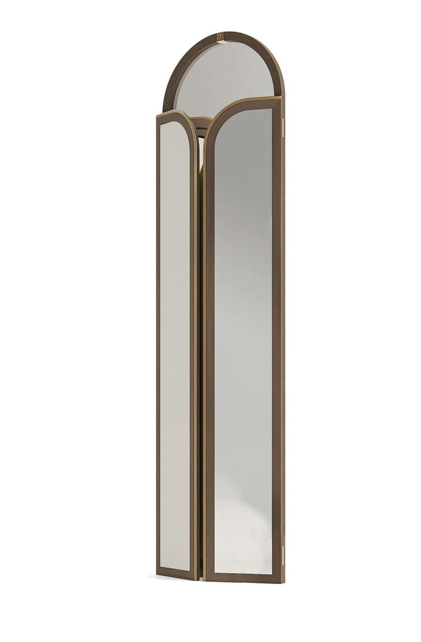 Biombo Dobrável Elegance com Espelho