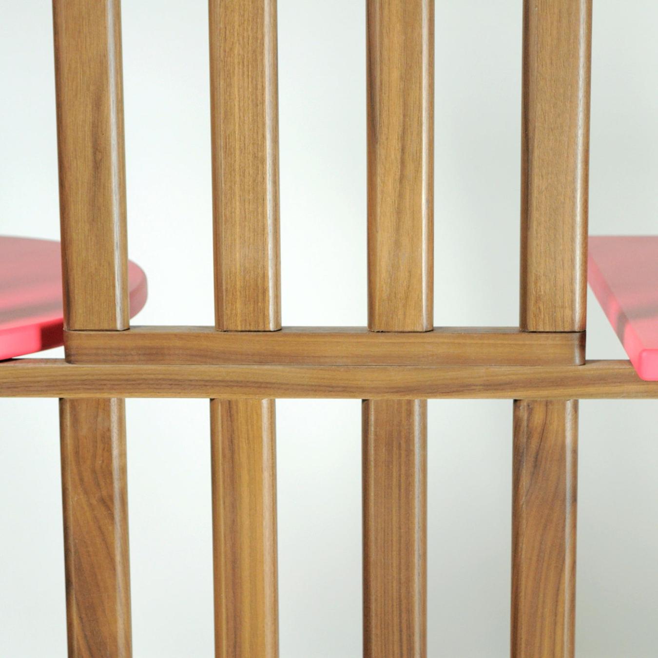 Estante Rosa de Quatro Níveis