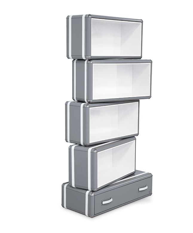 Estante Skyline Tower cinzenta