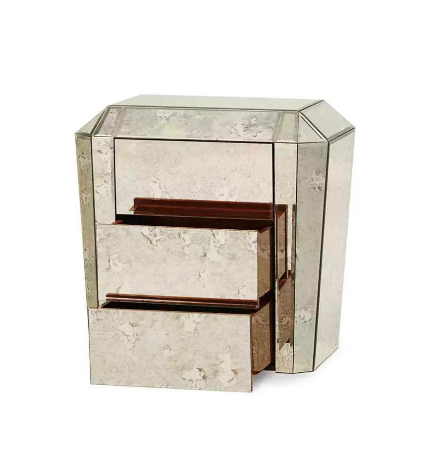 Mesa de Cabeceira Tamaris 3 Gavetas