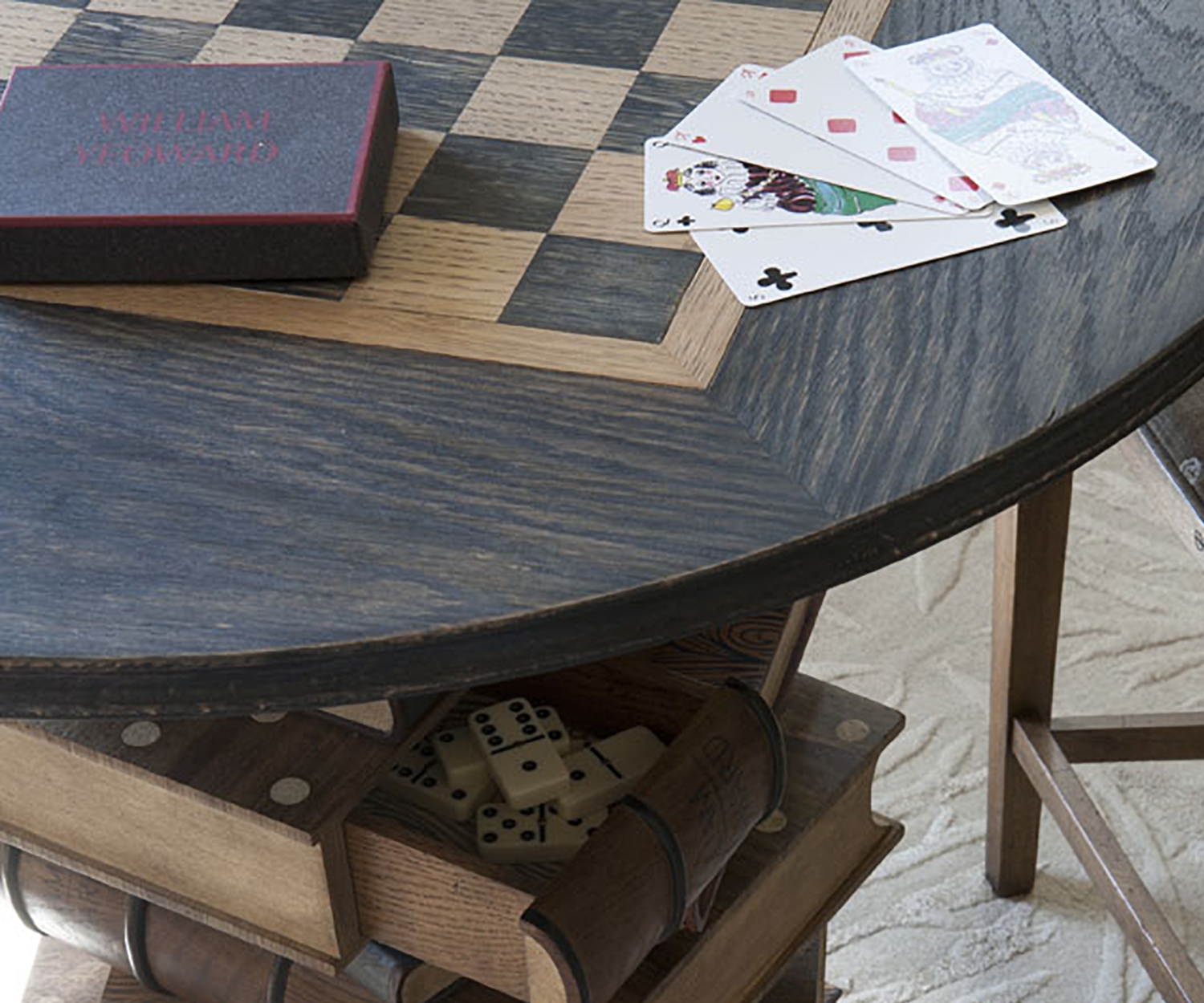Mesa de Jogos Tenbury Navy Oak