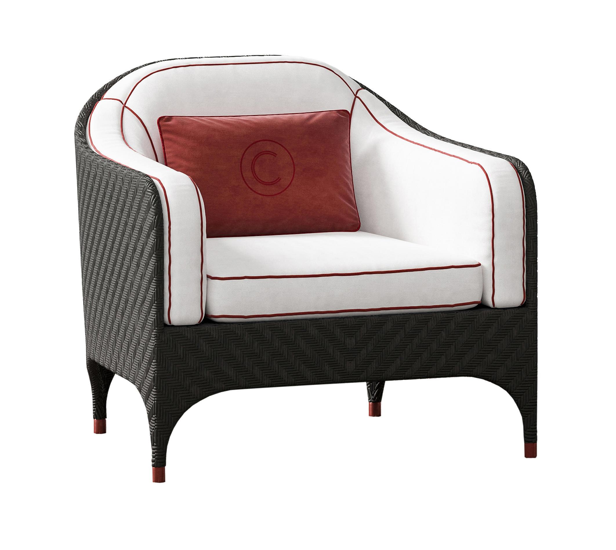 Poltrona de exterior com almofadas