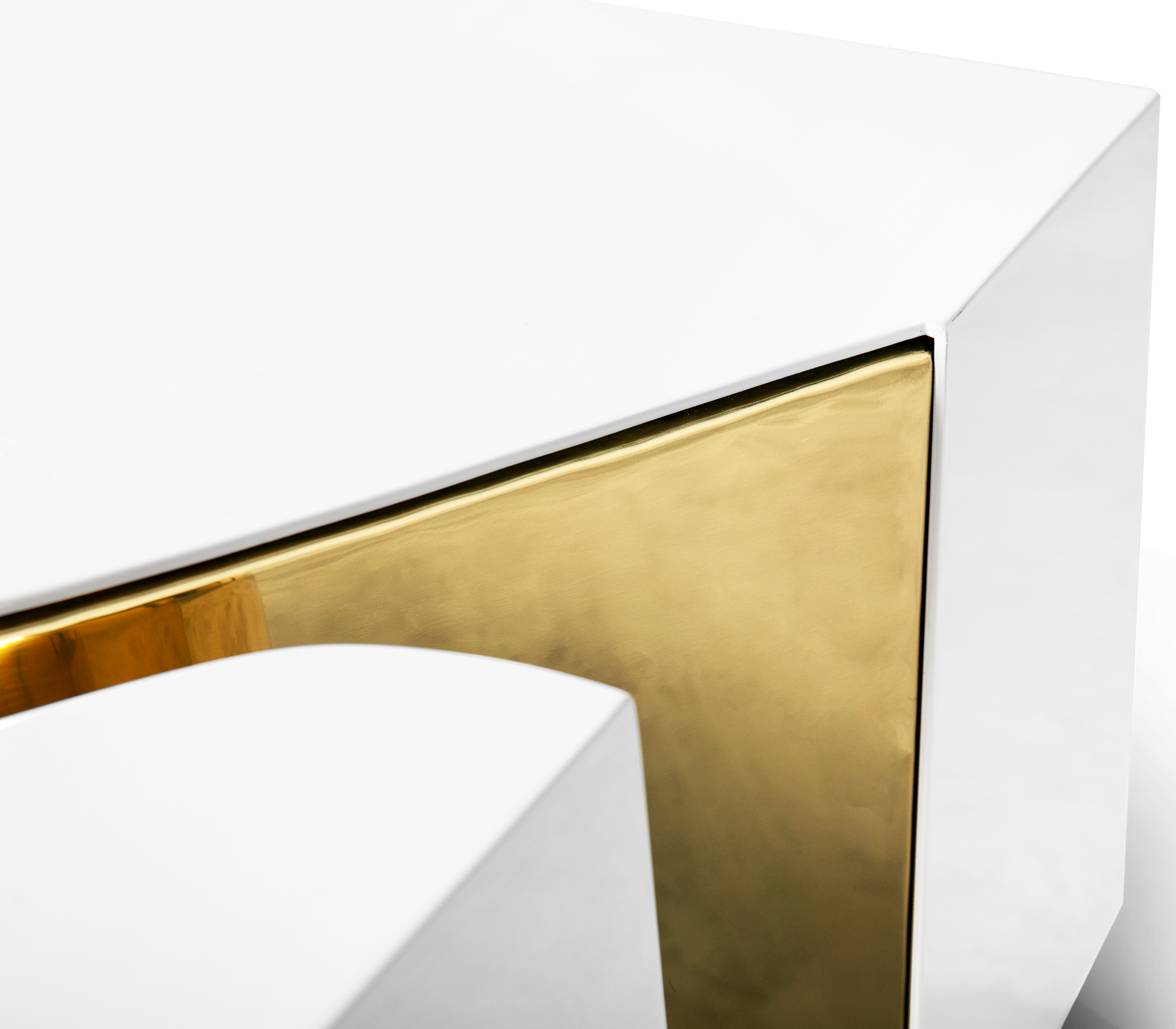 Mesa de Centro Branca Fissure