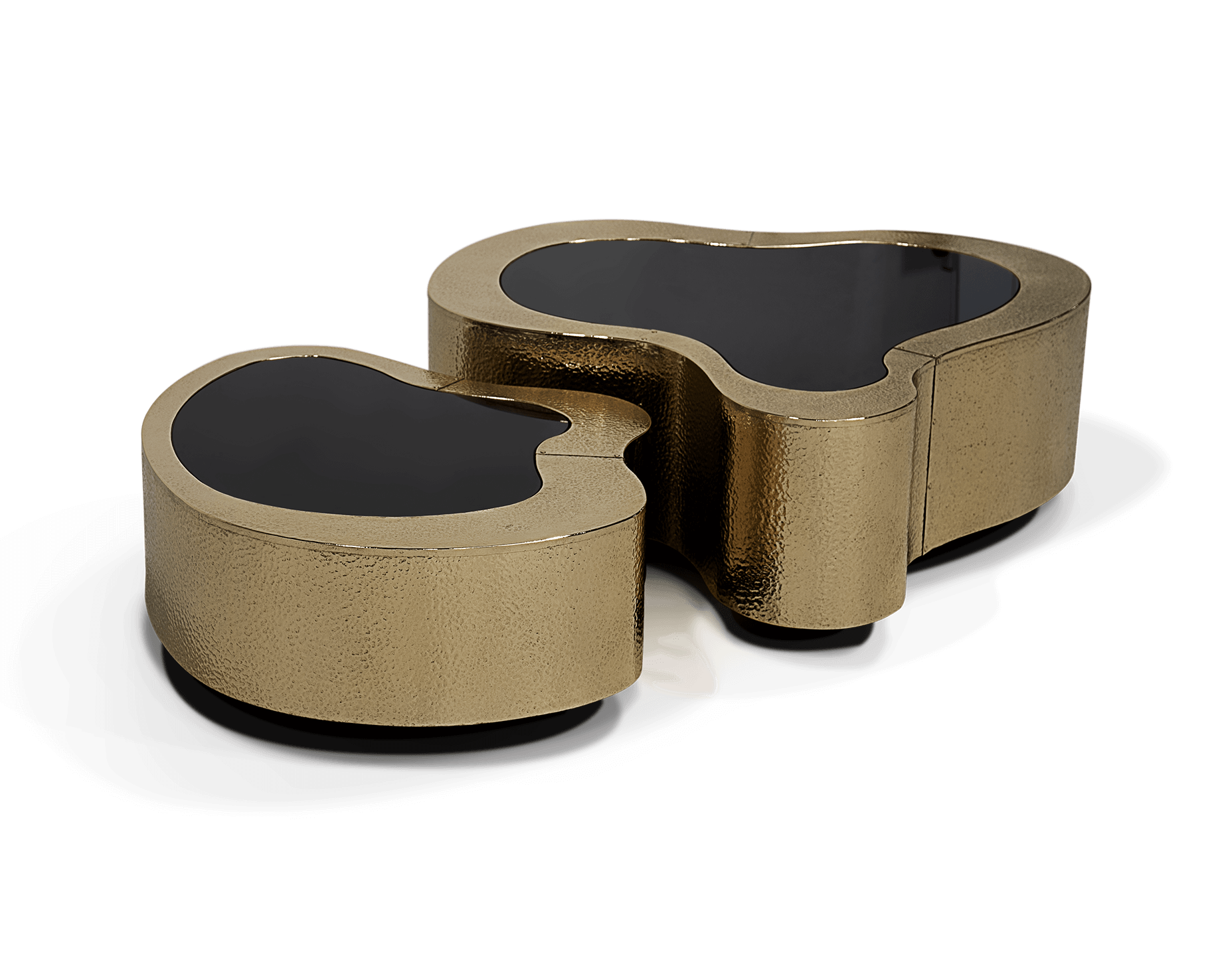 Conjunto de Mesas de Centro Crest Pátina Martelada