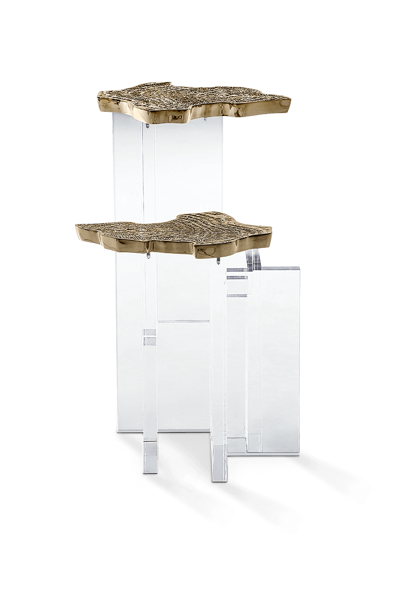 Mesa de Apoio Dourada Orion