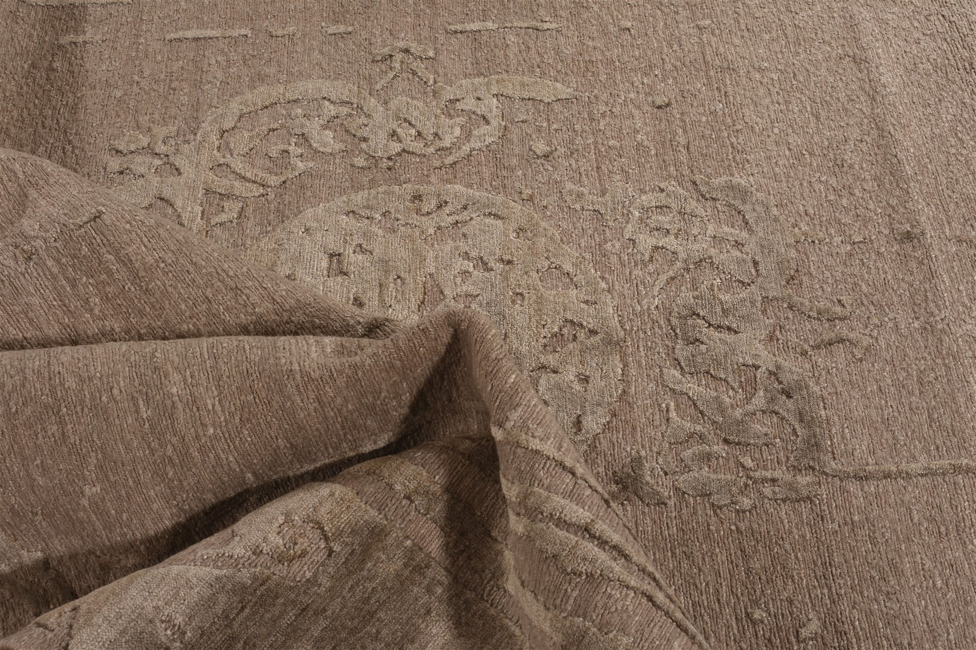 Tapete Feito à Mão Seda de Bambu Indiano