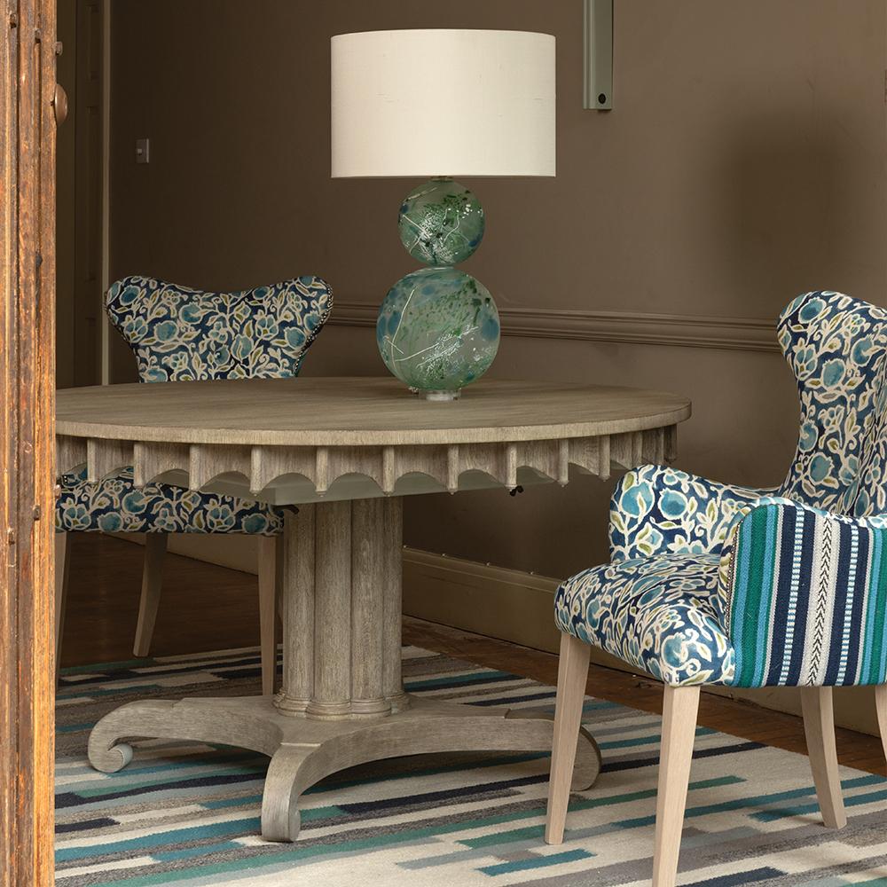 Mesa de Jantar Oval Longwood Greyed Oak