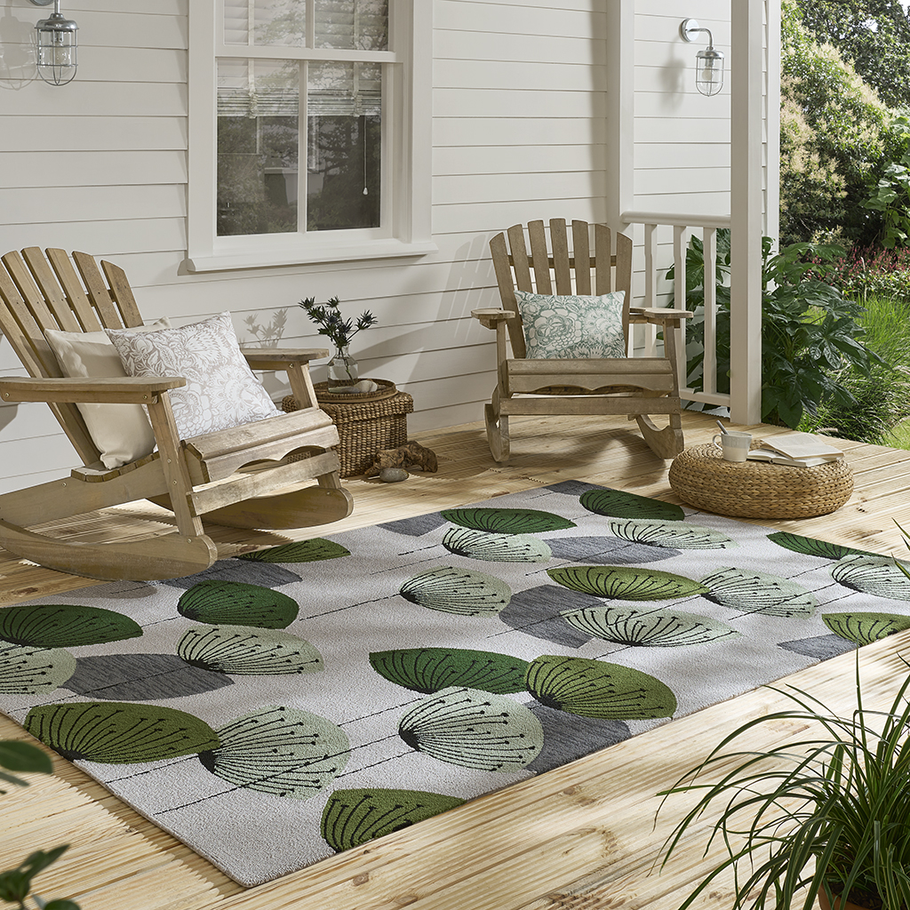 Tapete Exterior Dand. Clocks Verde Botânico | Tamanho: 250 × 350 cm