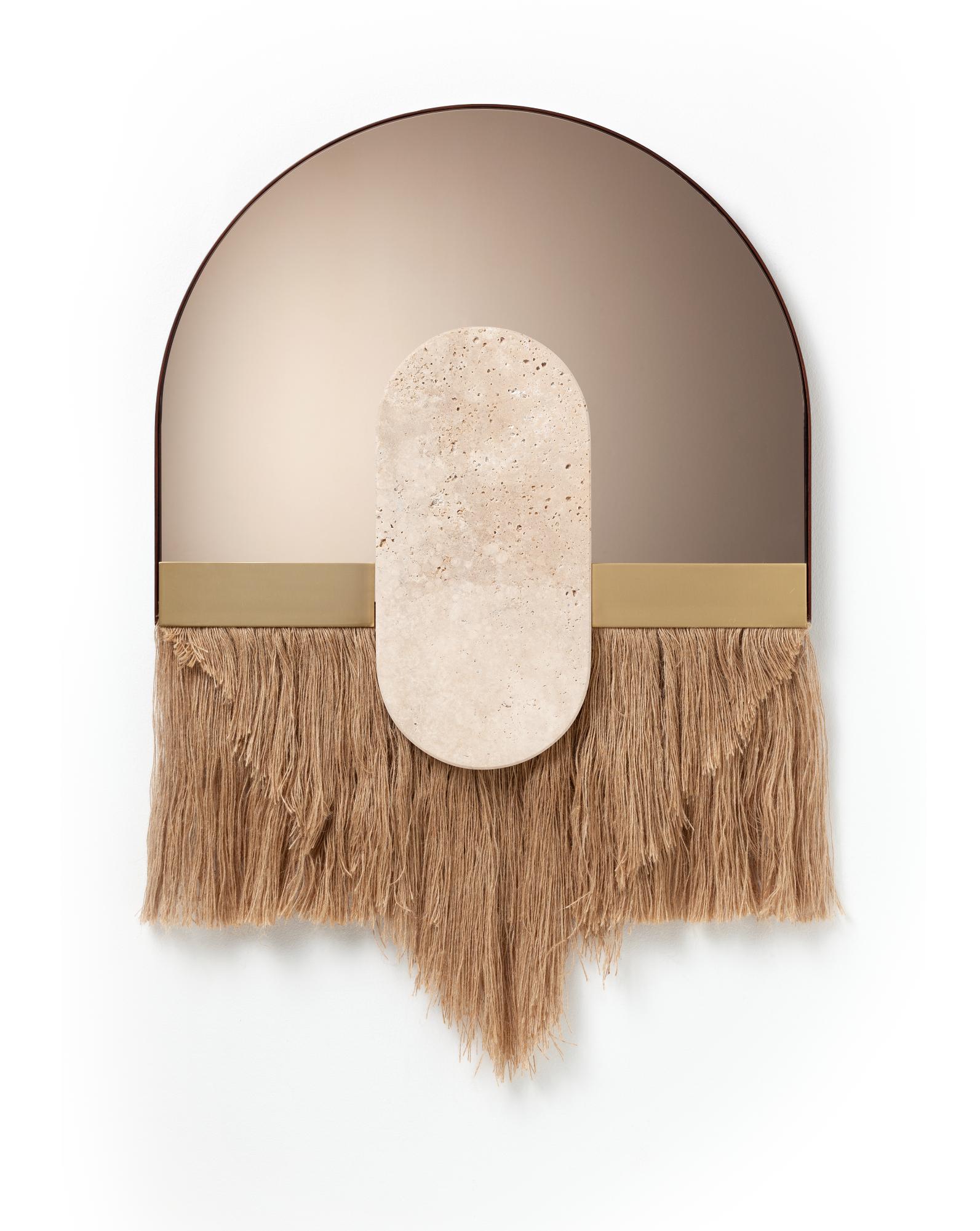 Espelho Decorativo de Parede Souk Ecru Creme