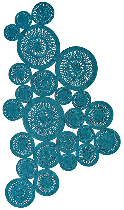 Tapete Rope Interior / Exterior Azul | Tamanho: 200 × 300 cm
