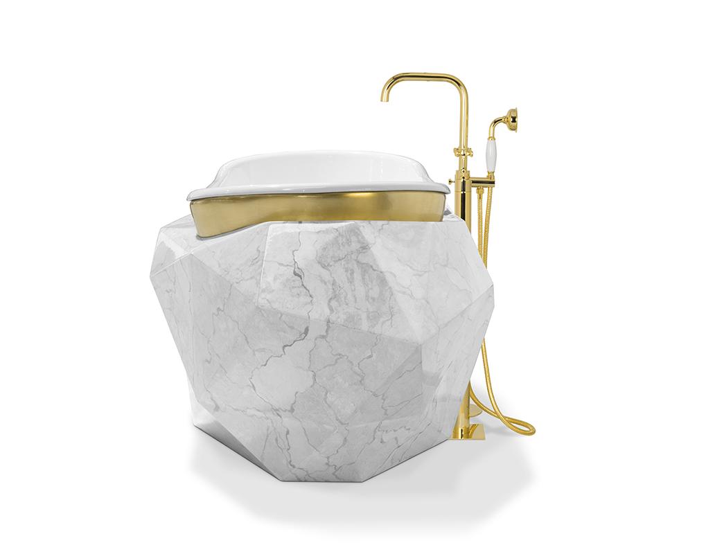 Banheira Gemstone mármore falso