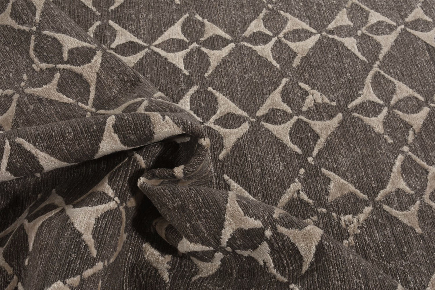 Tapete Feito à Mão Seda de Bambu Indiano