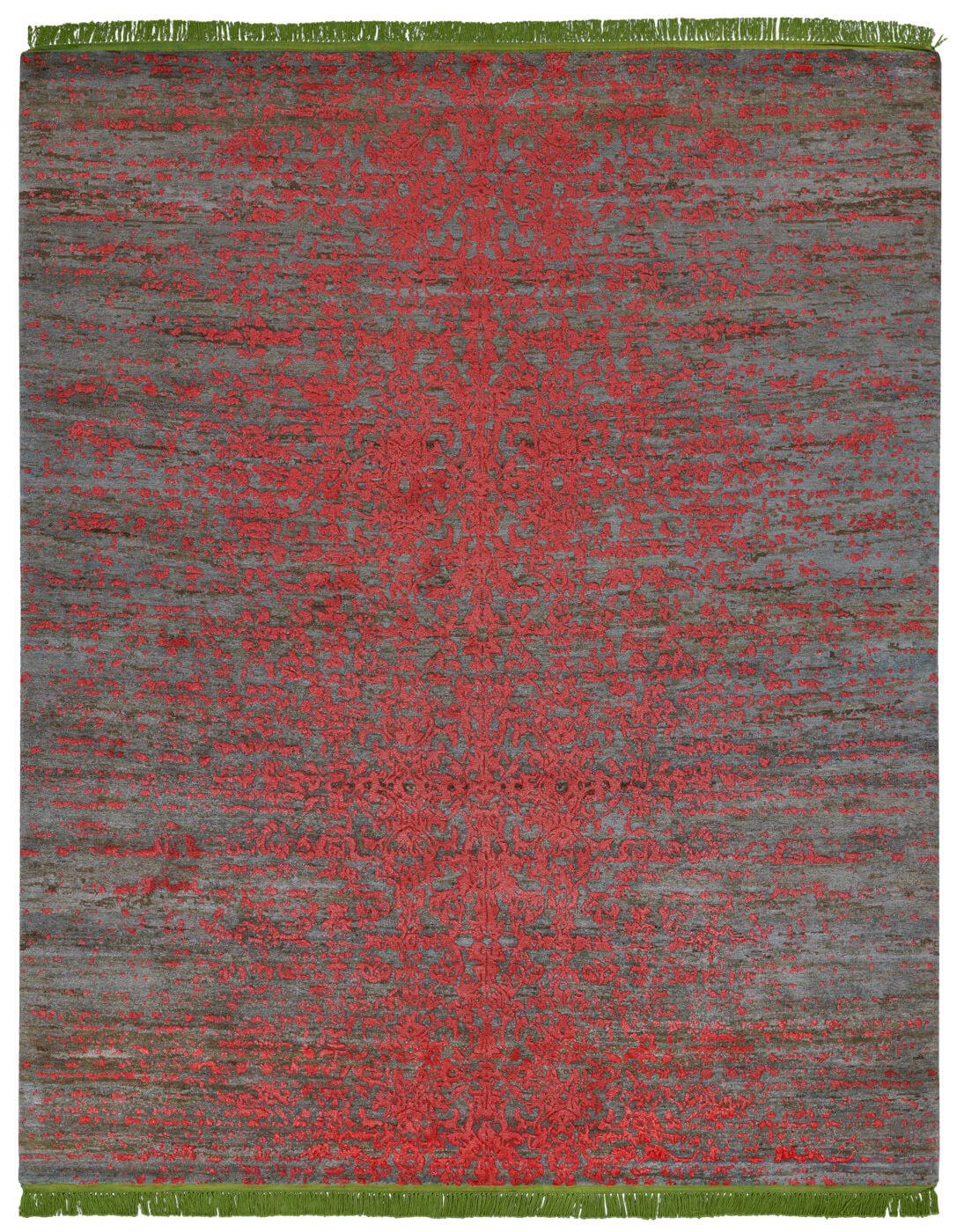 Tapete Milano Radi Stomped Vermelho Verde | Tamanho: 300 × 400 cm
