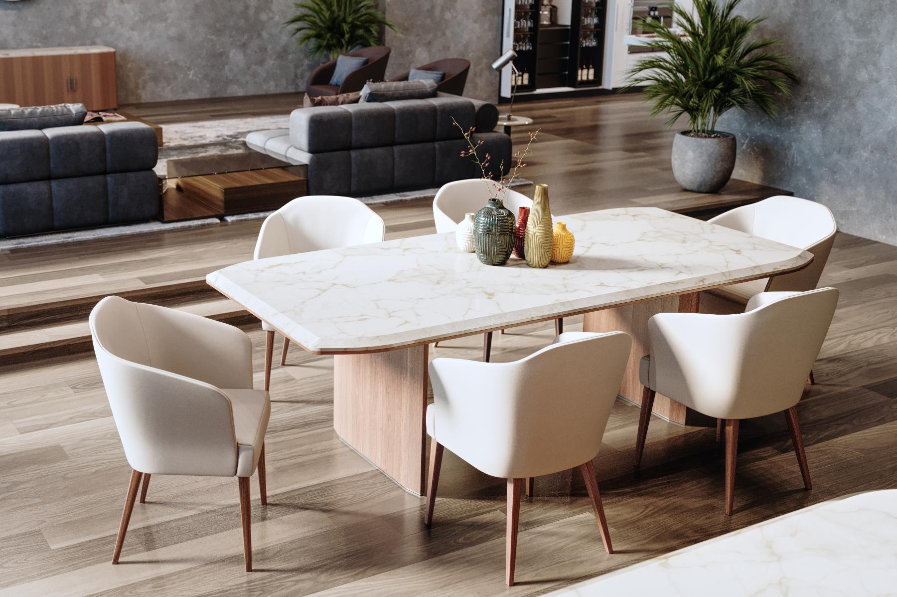 Mesa de Jantar Avalon em Mármore