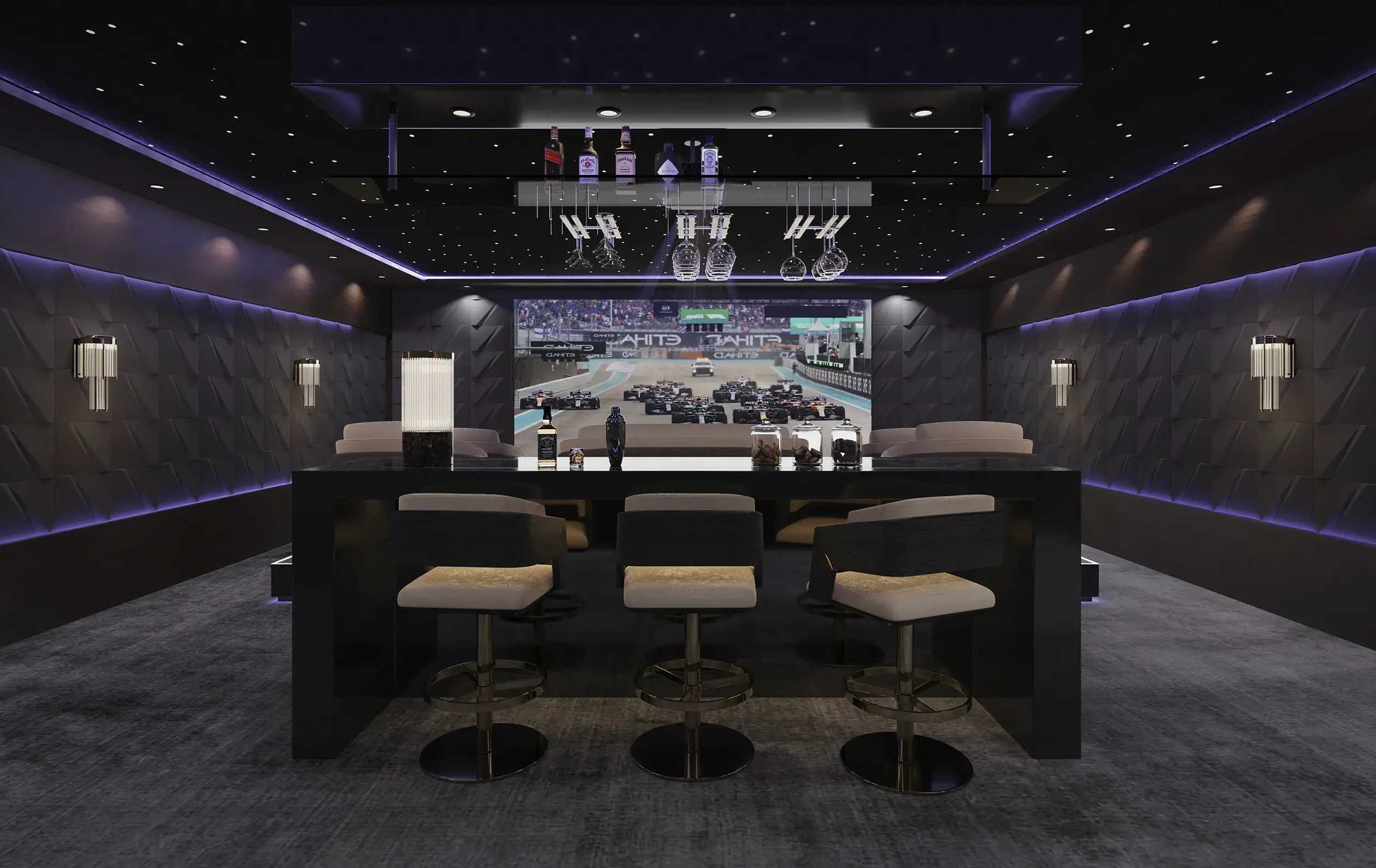 Cadeira bar giratória Crown - 4