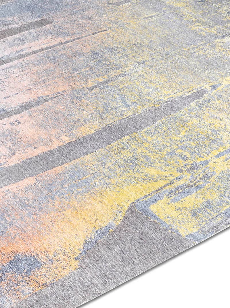 Tapete Pastel Sun Tecido à Mão | Tamanho: 305 × 427 cm