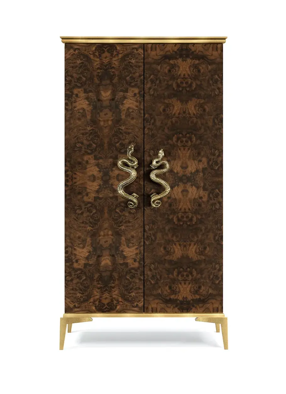 Roupeiro verniz raiz nogueira Nirvana