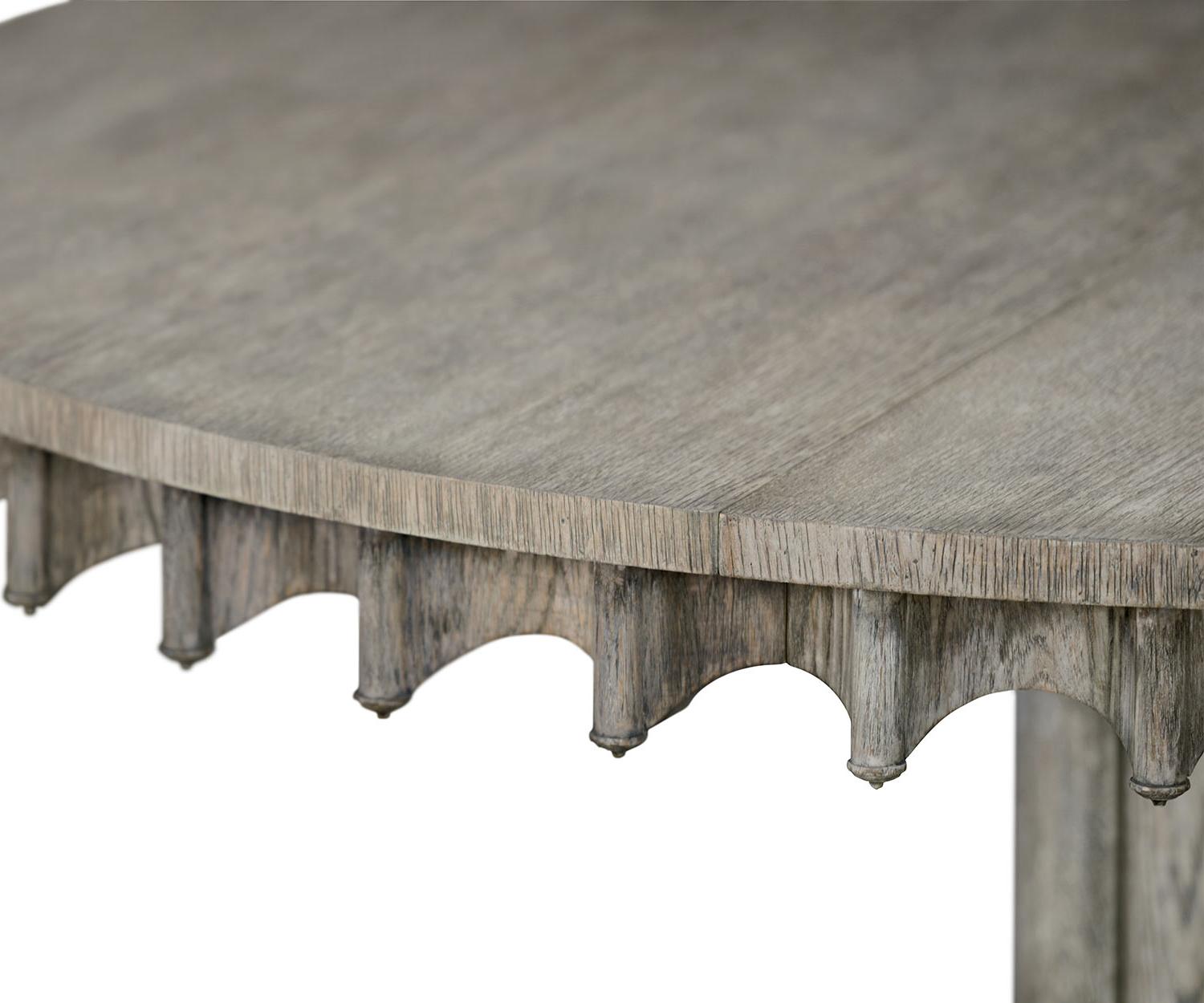 Mesa de Jantar Oval Longwood Greyed Oak