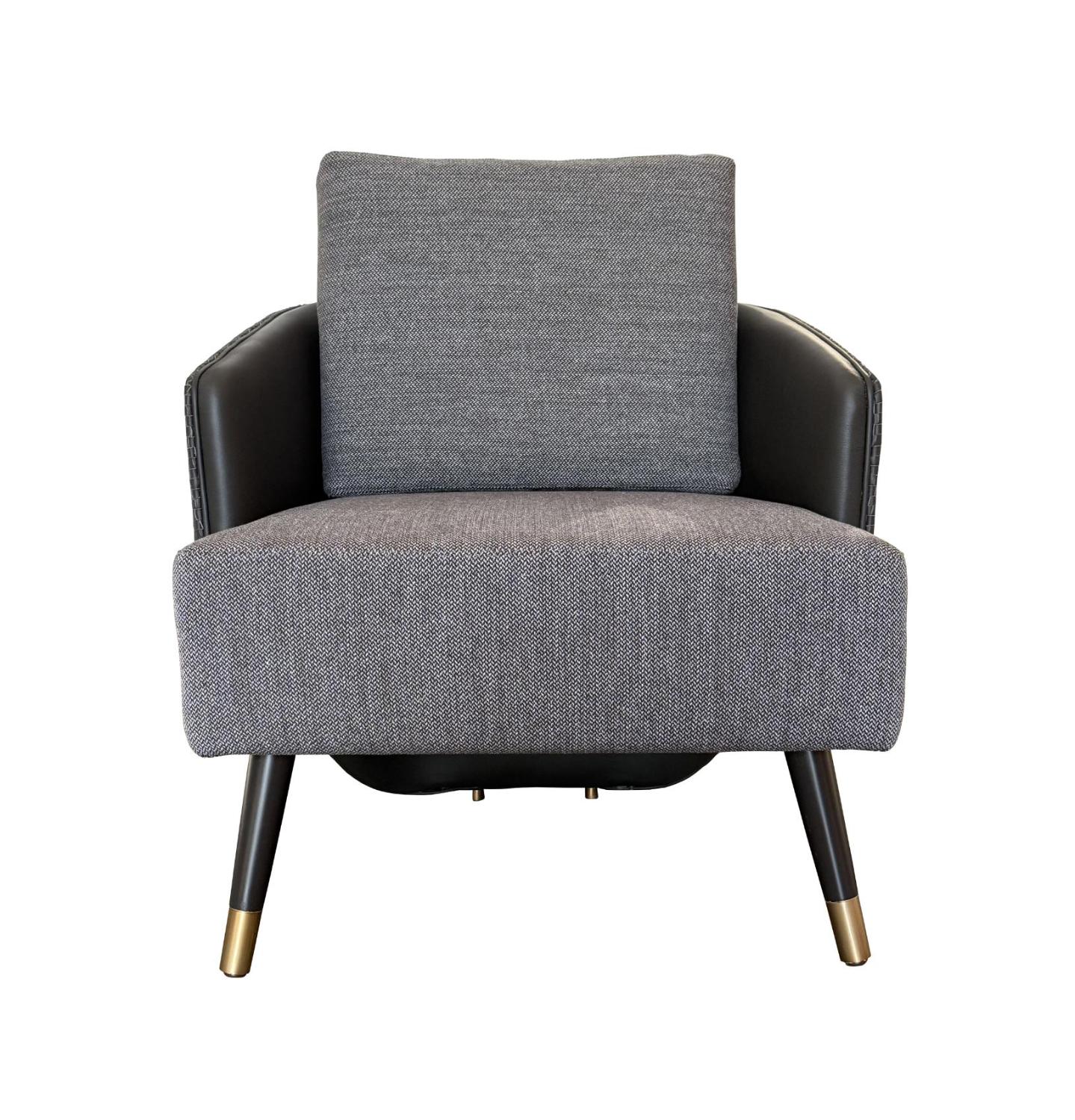 Cadeira Estofada Cinzenta Brigitte