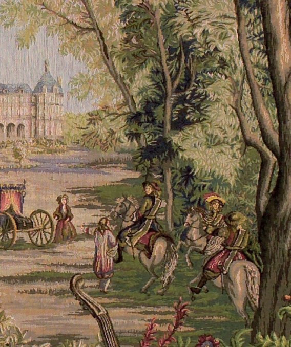 Tapeçaria verdura no castelo (quadrado)