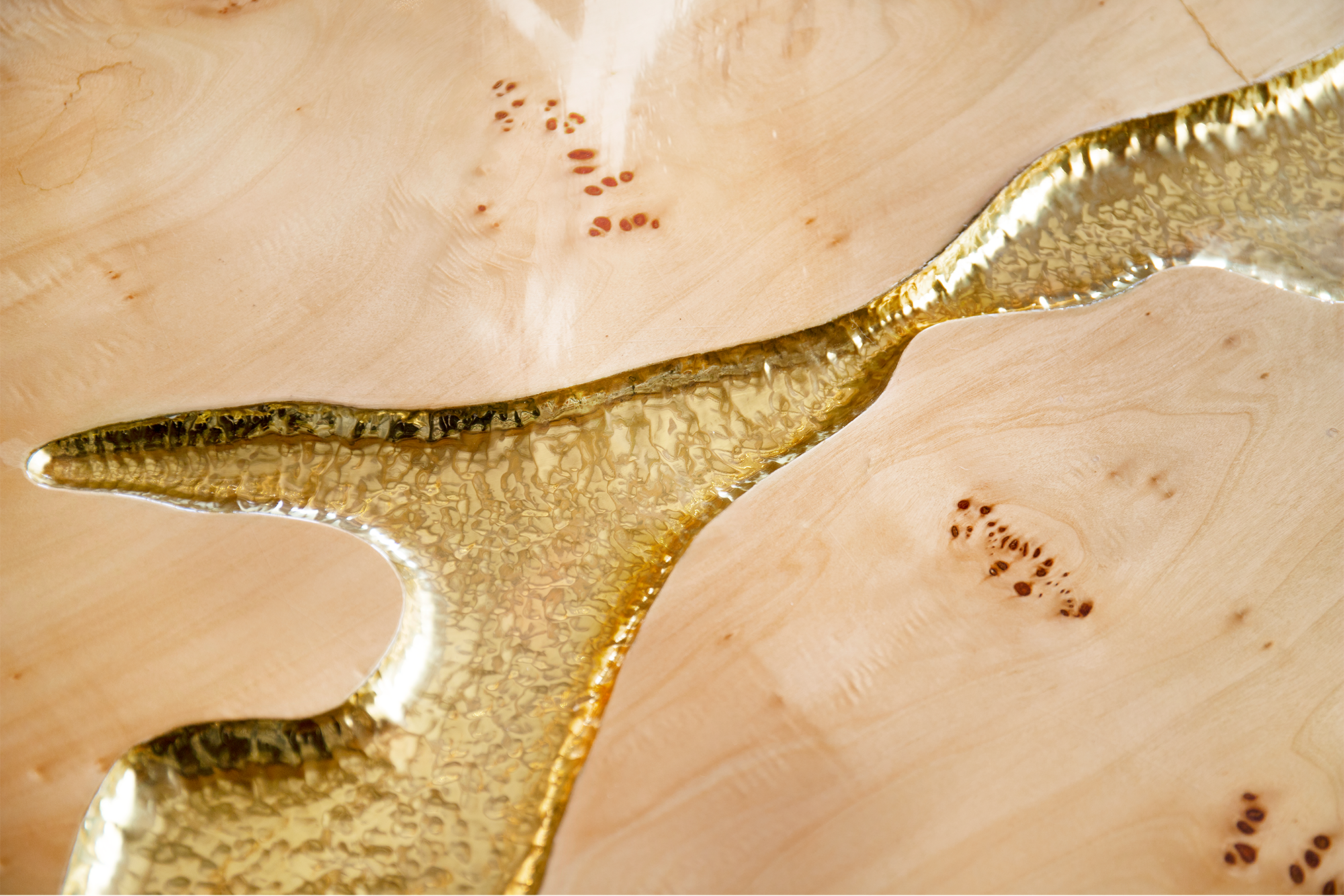 Conjunto 3 Peças Mesa de Centro Dominion Raiz Choupo