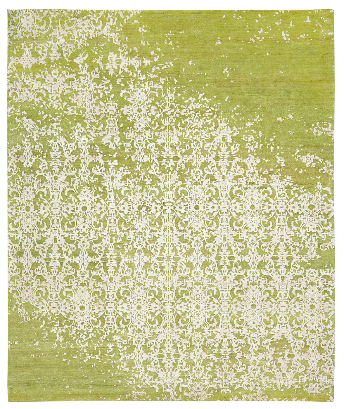 Tapete Milano Raved Verde Branco | Tamanho: 400 × 500 cm