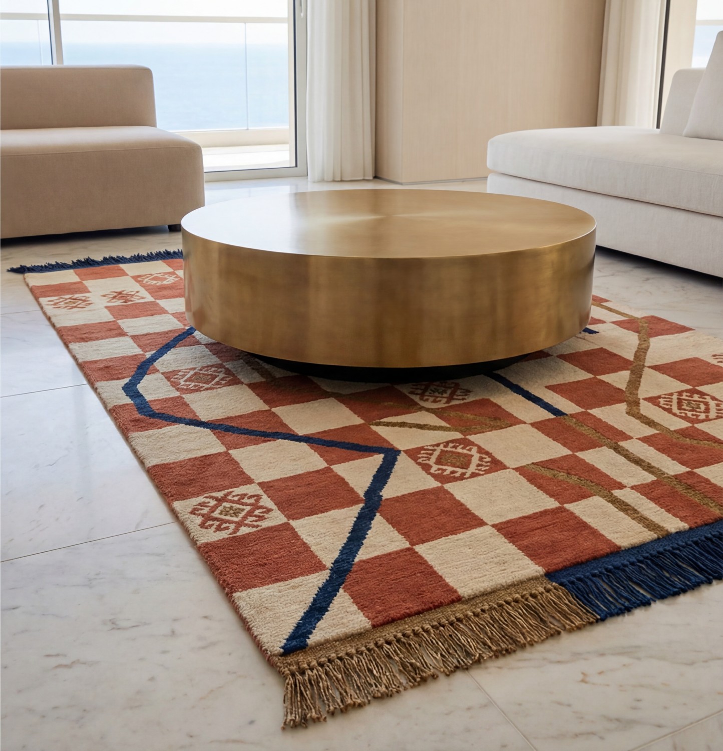 Tapete Checker Terra