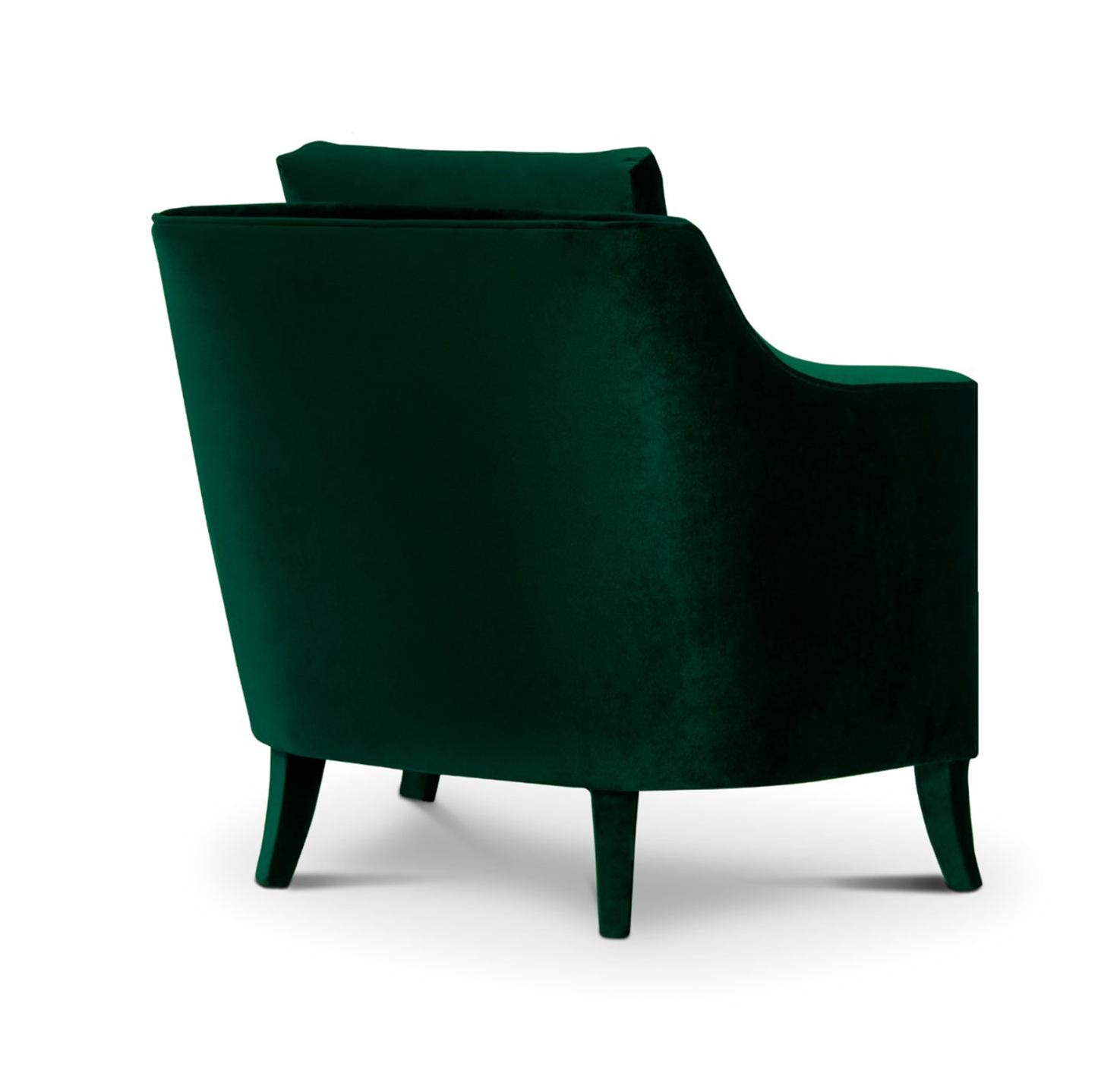 Poltrona em Veludo Luxuoso