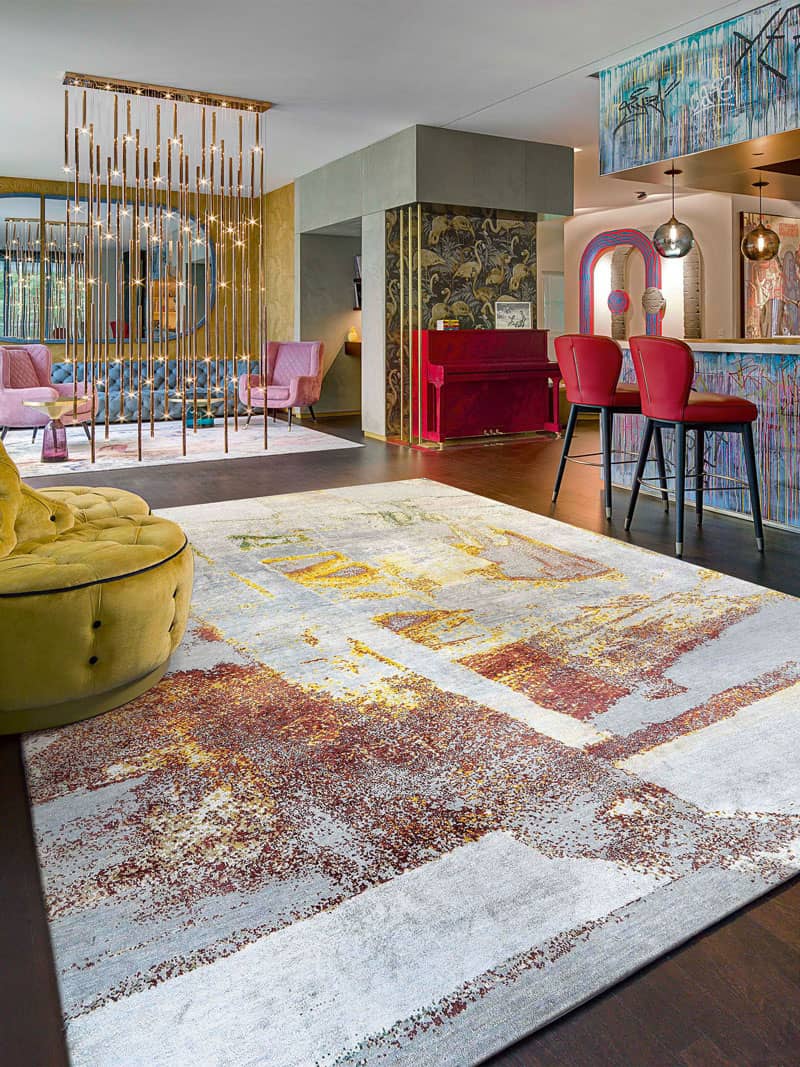 Tapete Pastel Rain Tecido à Mão