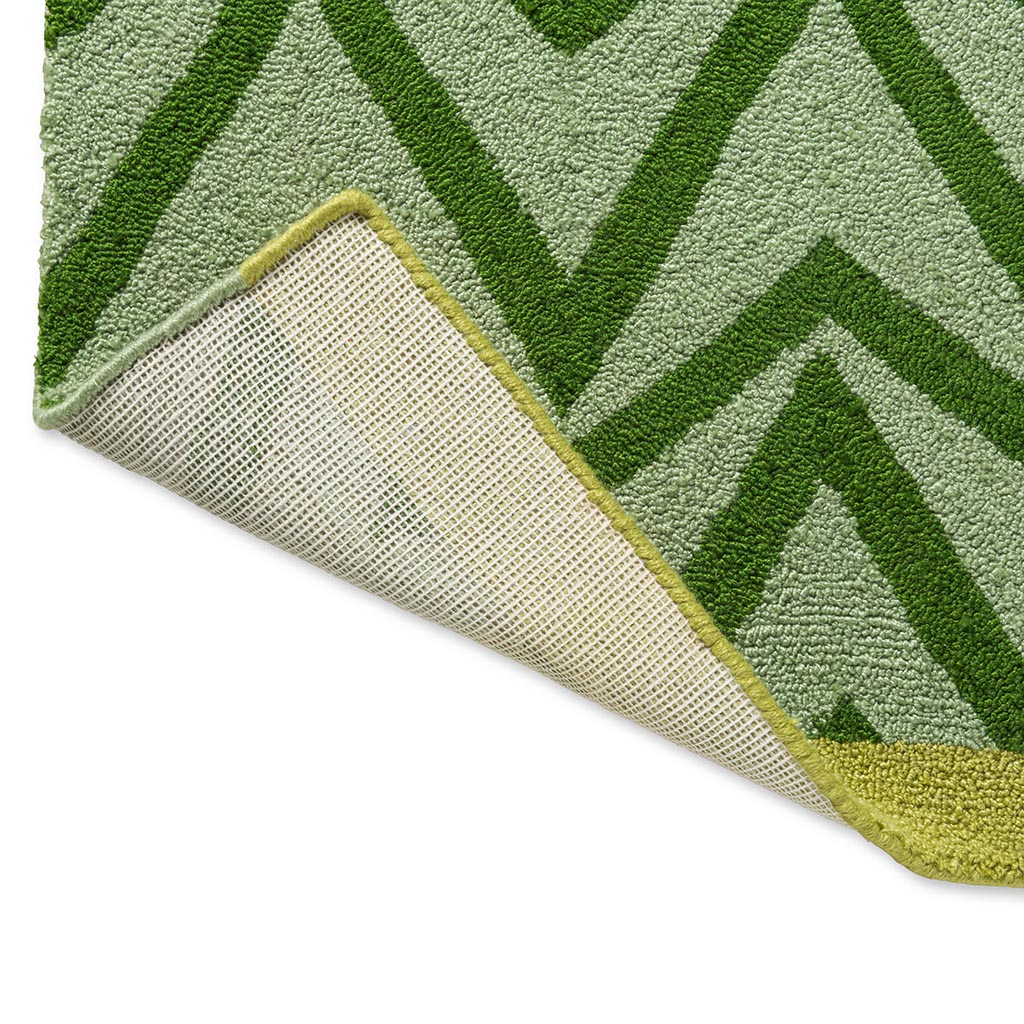 Tapete Exterior Dhurrie Verde | Tamanho: 140 × 200 cm