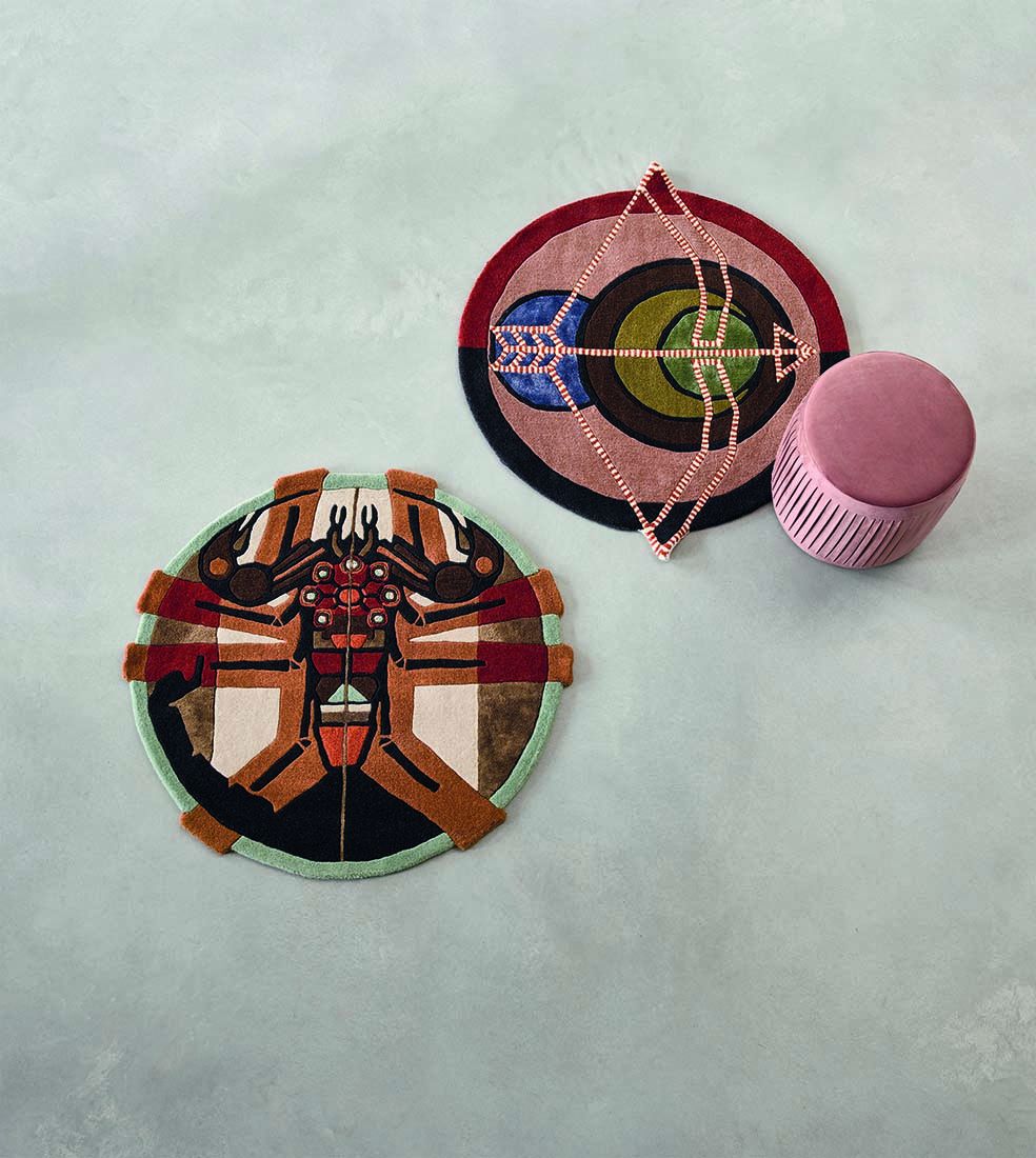 Tapete Redondo Círculo Zodiac Sagitário | Tamanho: Ø 200 cm Tapete Redondo Círculo Zodiac Sagitário | Tamanho: Ø 200 cm