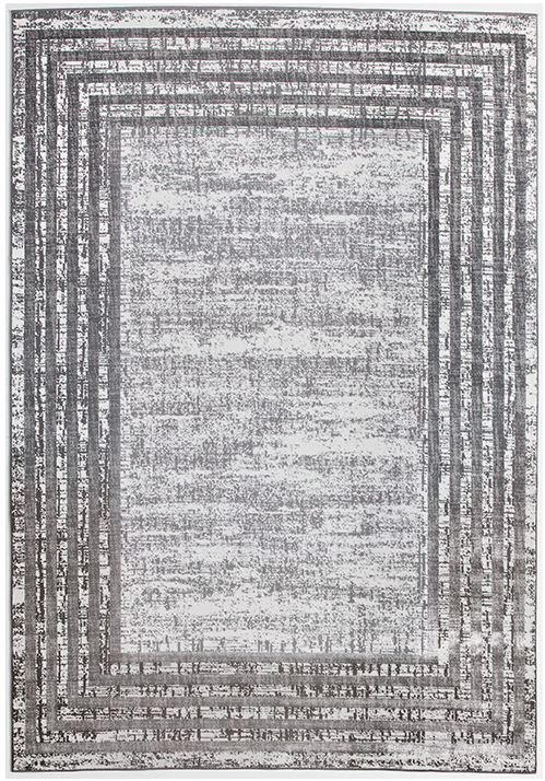 Tapete Turco Border Prateado | Tamanho: 160 × 230 cm