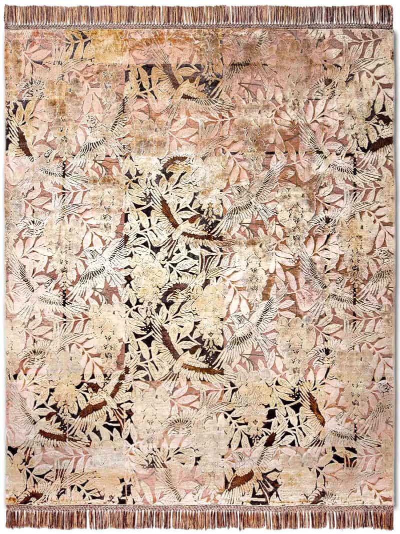 Tapete Malve Tecido à Mão | Tamanho: 274 × 365 cm