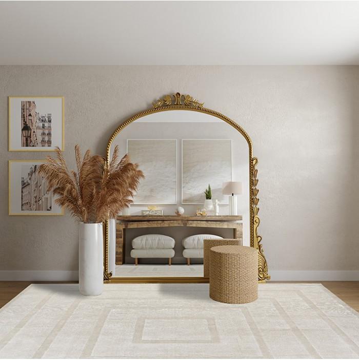 Tapete Domino Tencel Bege | Tamanho: 200 × 300 cm